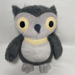 Kohl's Cares Plush Owl Aesops Fables 9" Gray Stuffed Animal Toy Big Eyes Lovey